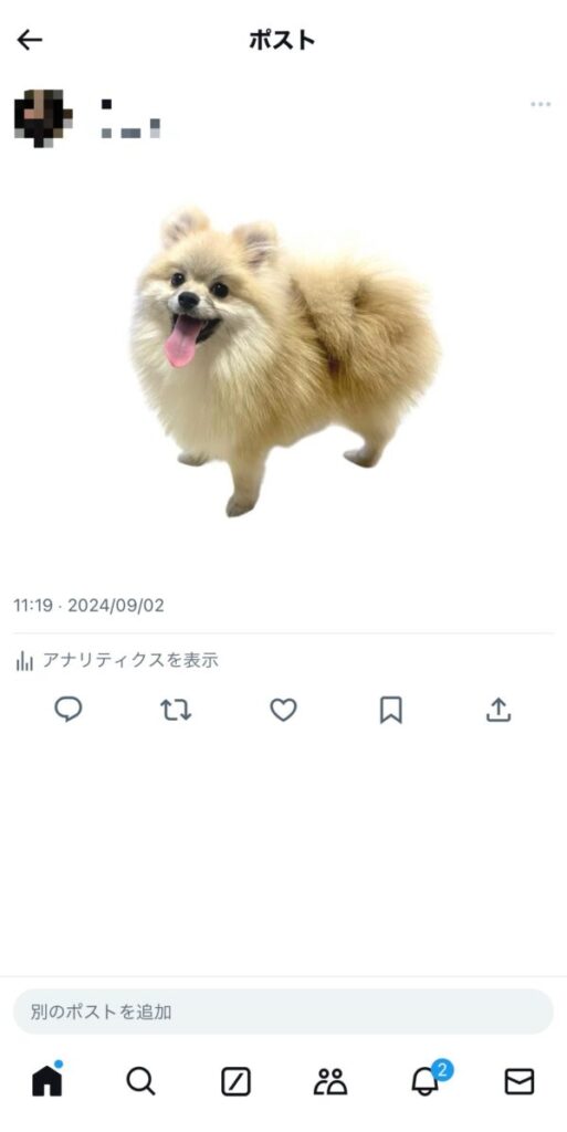 X/Twitterの画像保存方法（iphone）