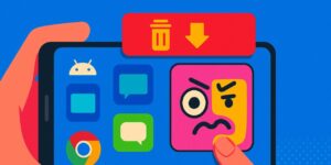 Androidで変なアイコンが出てきた！