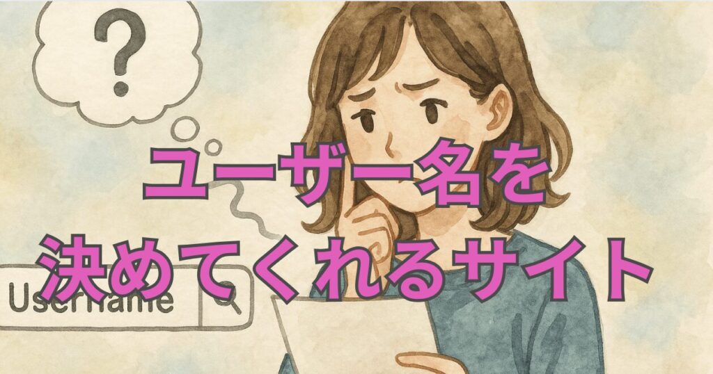 インスタのユーザー名を決めてくれるサイト