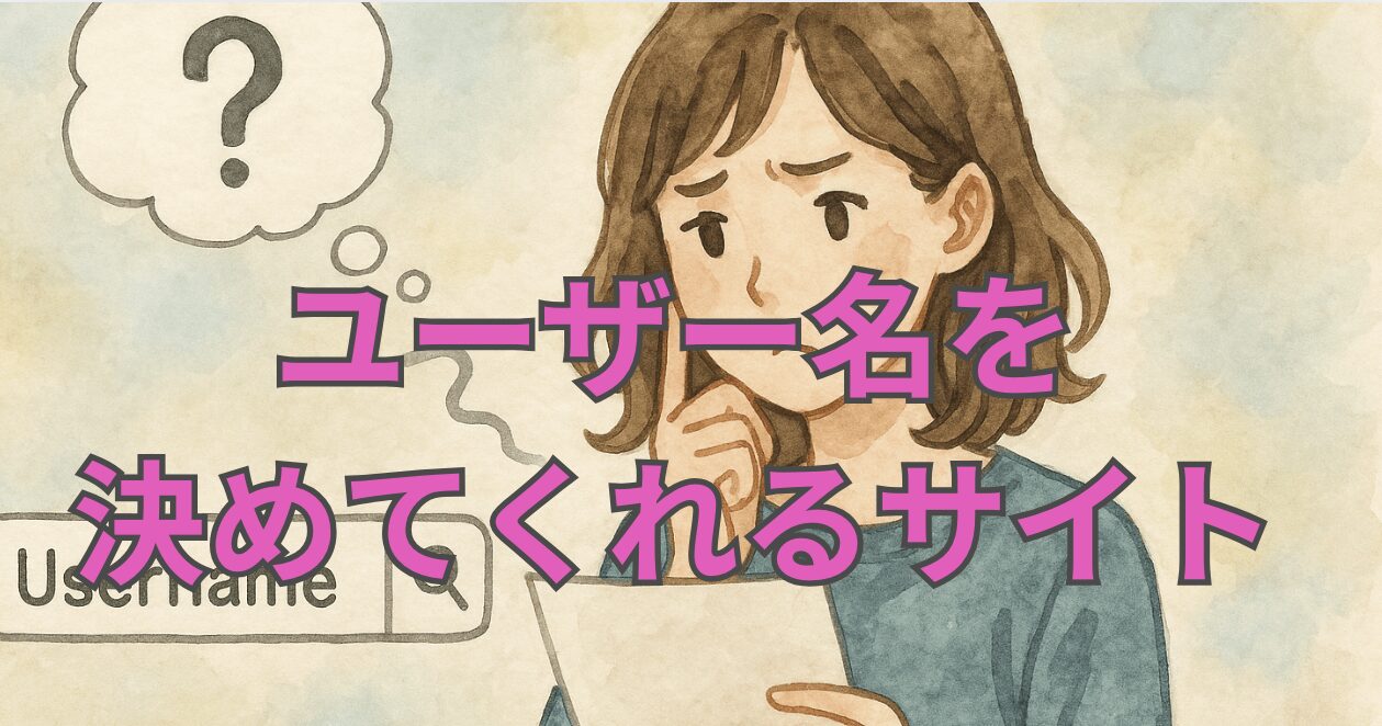 インスタのユーザー名を決めてくれるサイト